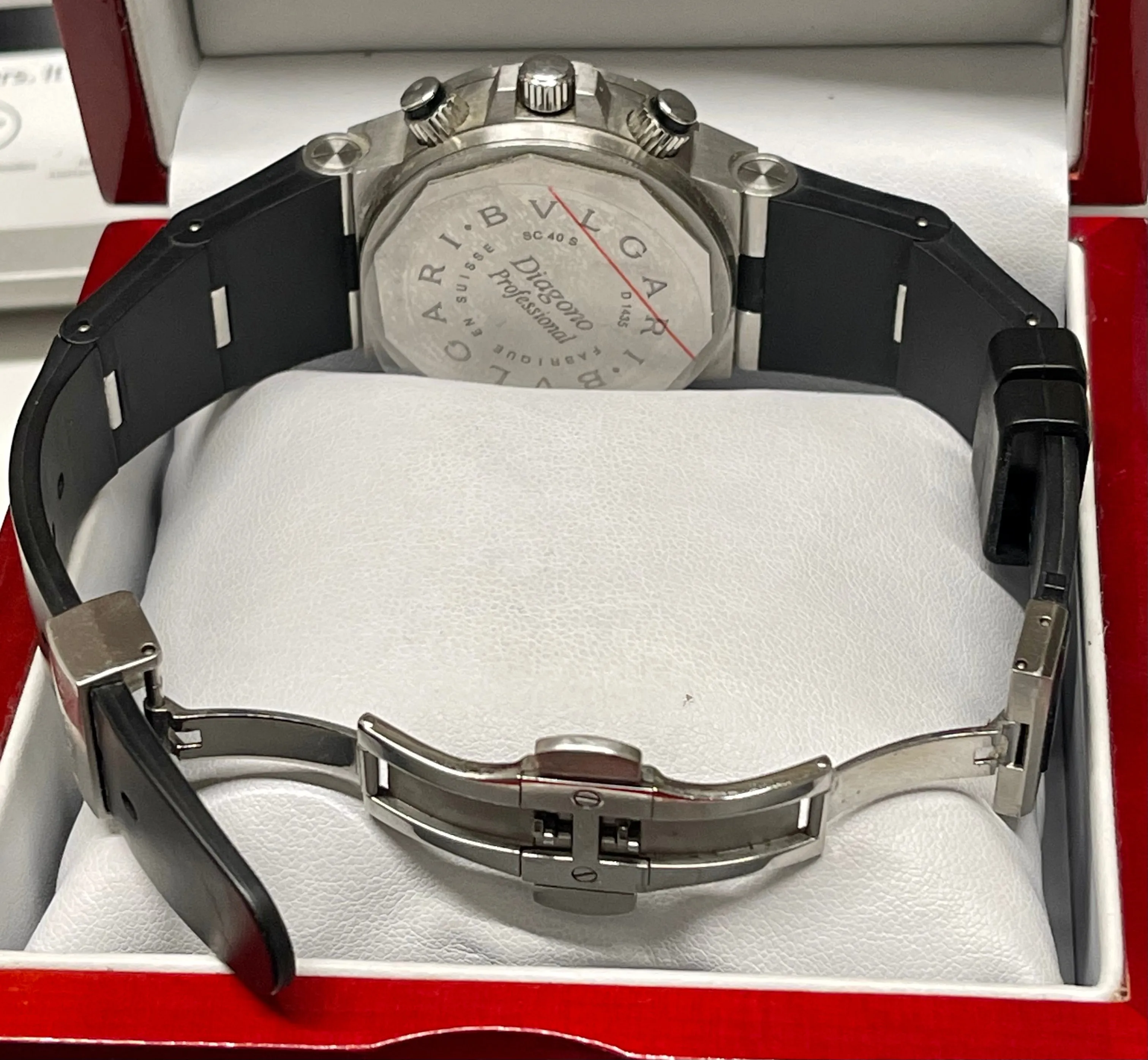 BVLGARI Diagono Scuba SC40S Flyback Chrono Brand New Mens Watch- $16K APR w/ COA