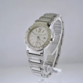BVLGARI Diagono Women's SS w/ Silver Dial & Date Feature Watch - $8K APR w/ COA!