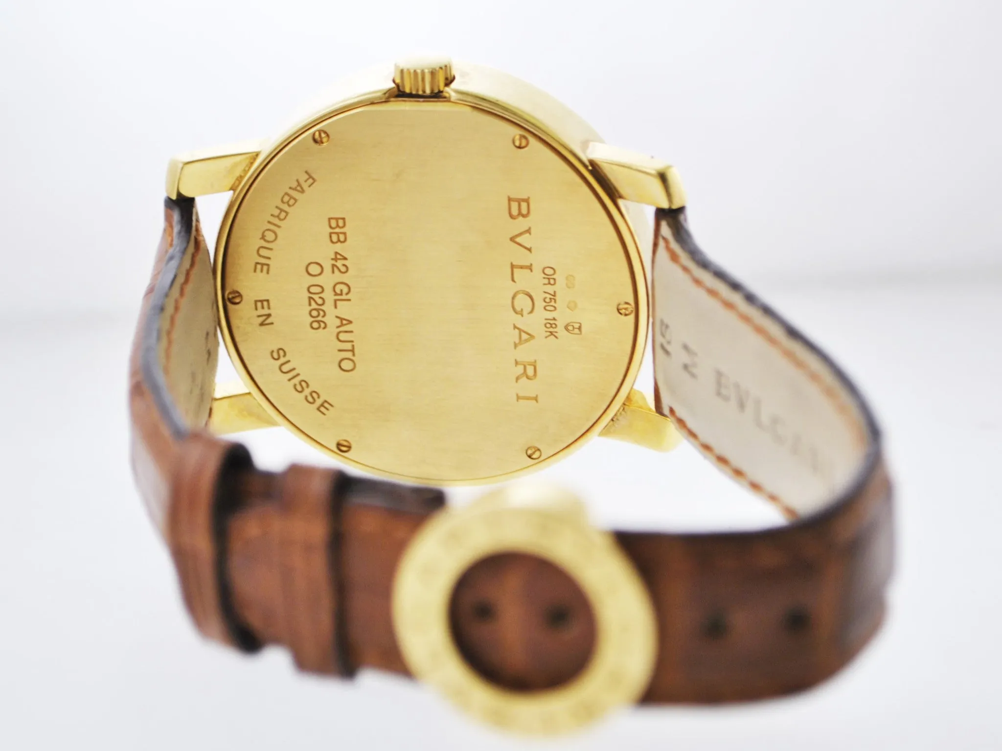 BVLGARI Jumbo Automatic 18K Yellow Gold Round Brand New Watch - $40K APR w/ COA!