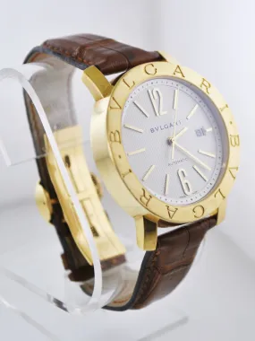 BVLGARI Jumbo Automatic 18K Yellow Gold Round Brand New Watch - $40K APR w/ COA!