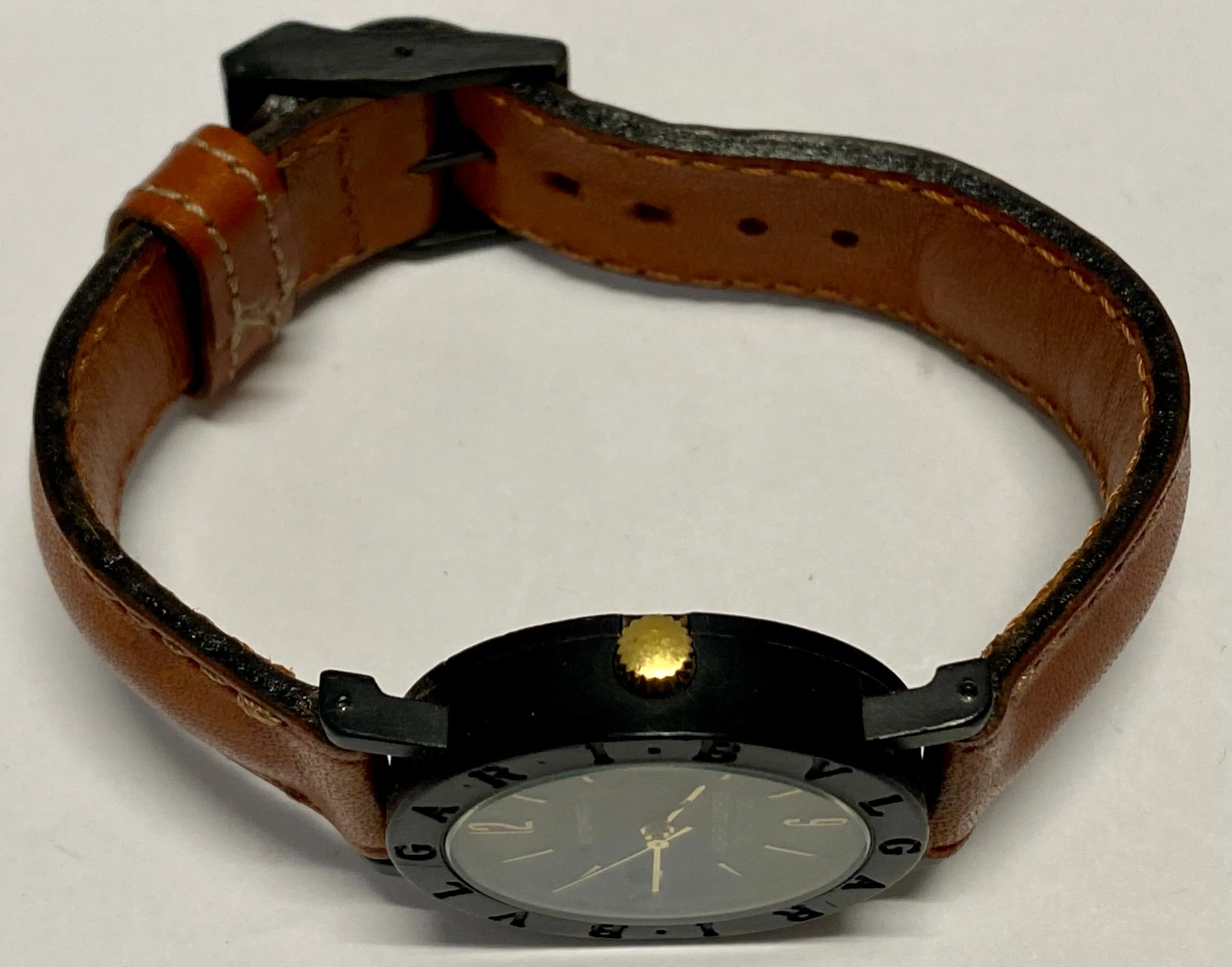 BVLGARI Kuala Lumpur #812/1100 Date Black Plastic Men's Watch - $10K APR w/ CoA!