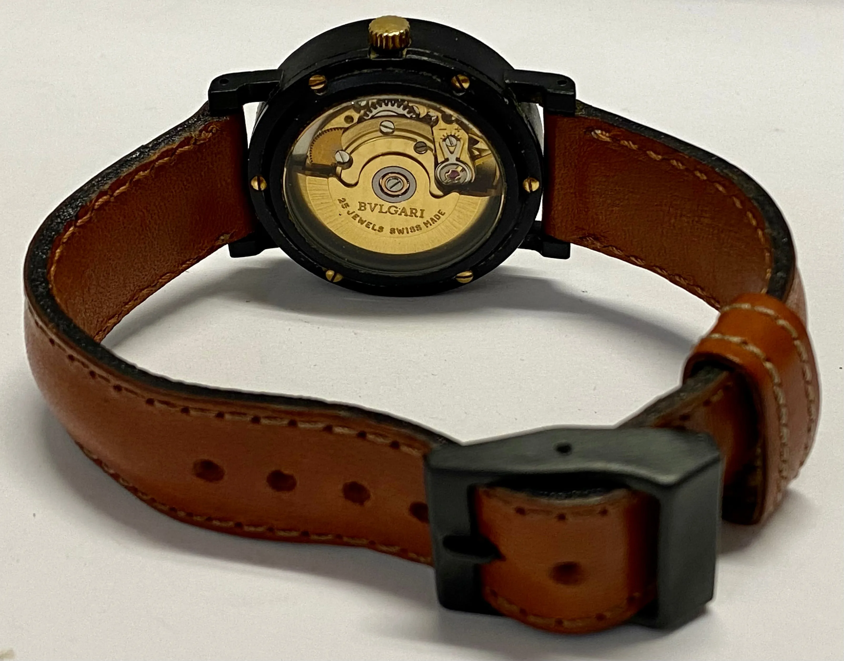 BVLGARI Kuala Lumpur #812/1100 Date Black Plastic Men's Watch - $10K APR w/ CoA!