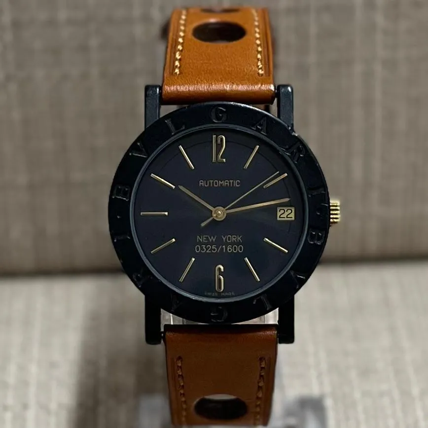 BVLGARI New York Ltd. Ed. w/ Date Feature Black Men's Watch - $10K APR w/ COA!!!