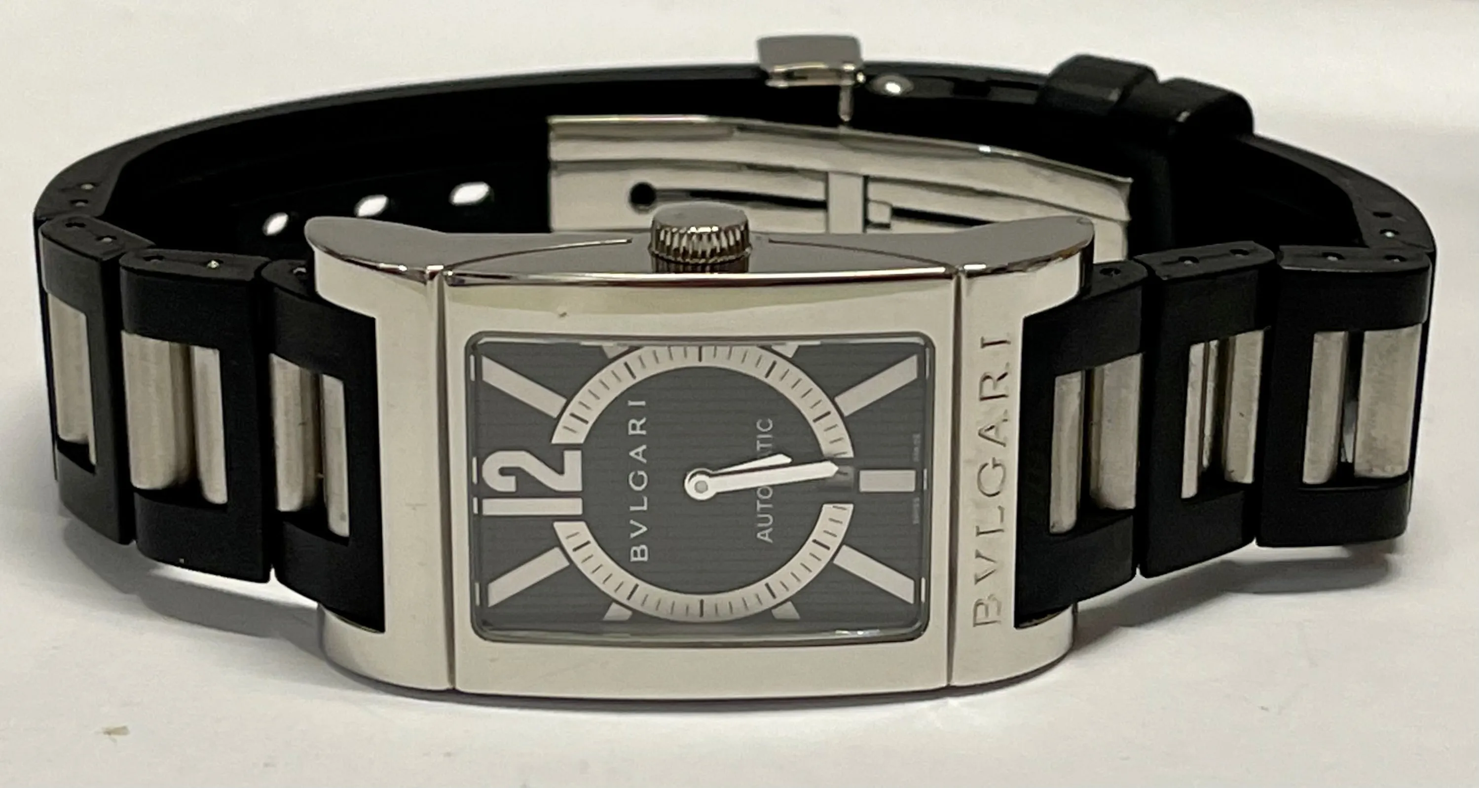 BVLGARI Rettangolo Automatic Ladies SS Watch with Date Feature - $7K APR w/ CoA!