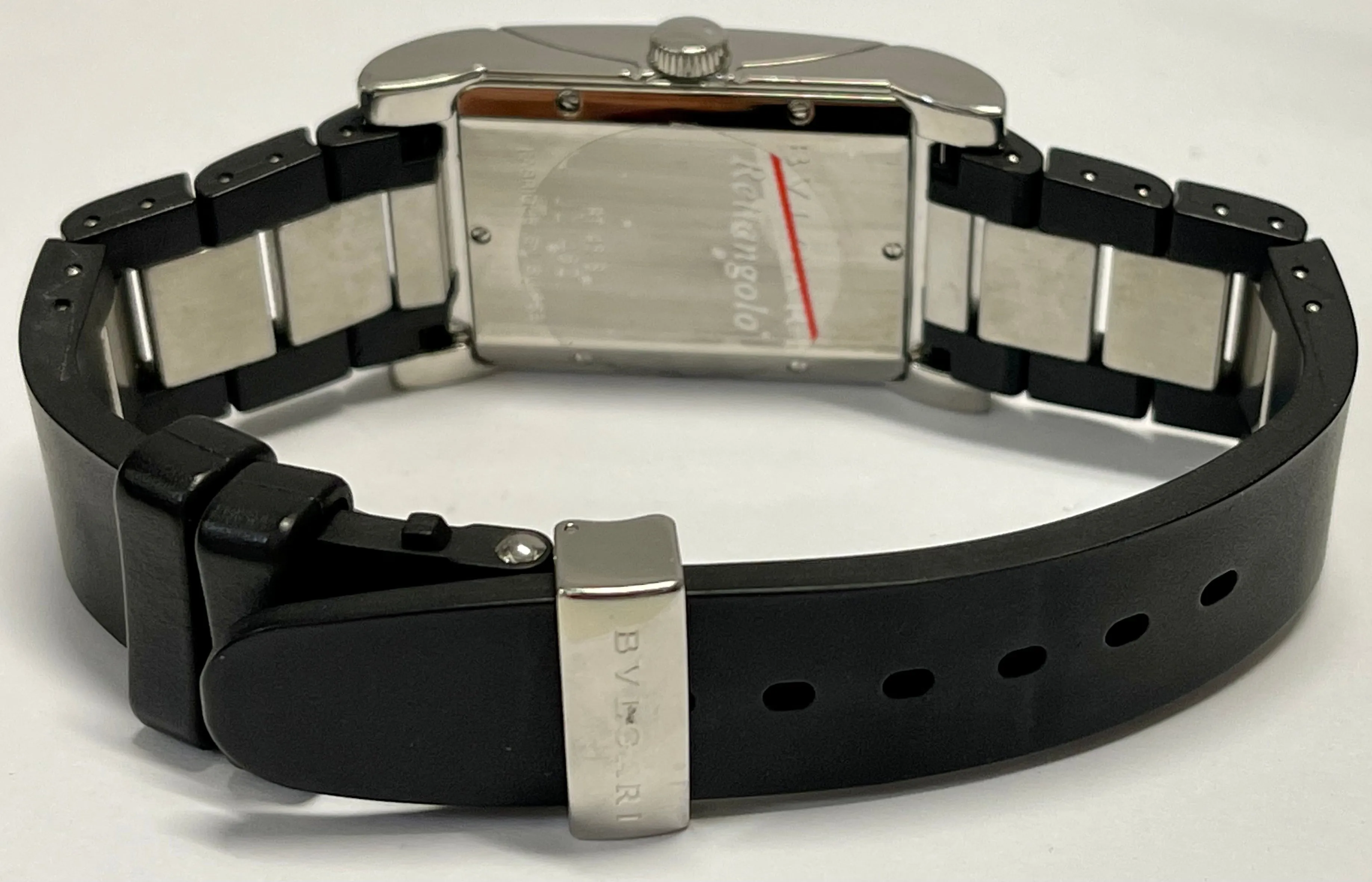 BVLGARI Rettangolo Automatic Ladies SS Watch with Date Feature - $7K APR w/ CoA!