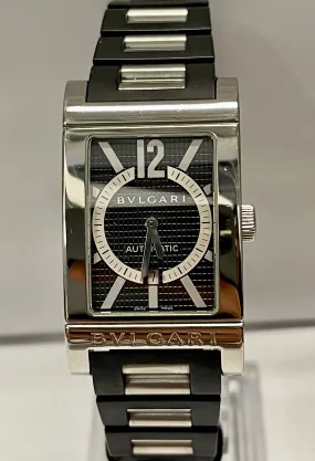 BVLGARI Rettangolo Automatic Ladies SS Watch with Date Feature - $7K APR w/ CoA!