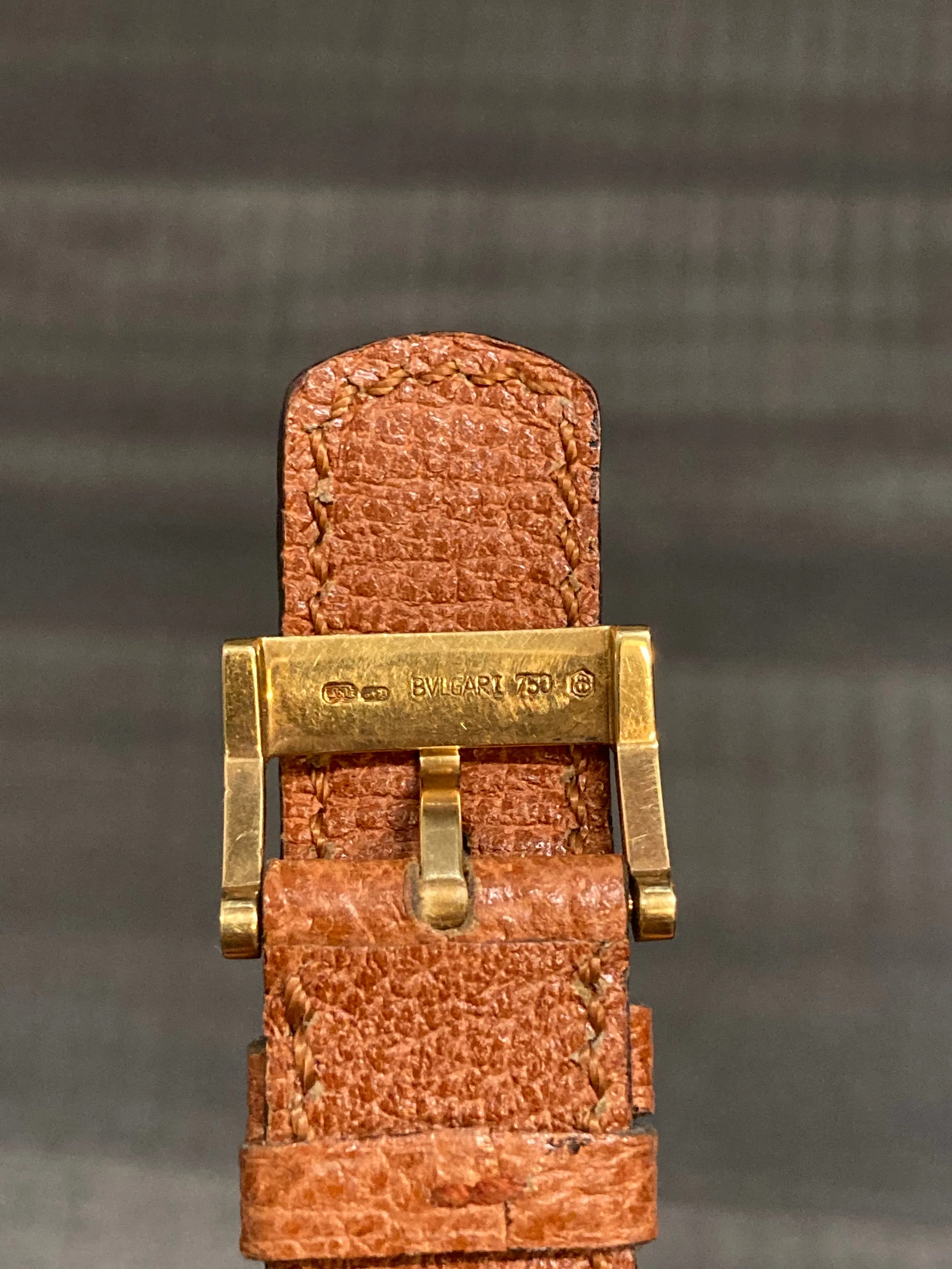 BVLGARI Signed 18k Gold Tang Buckle - $1,500 APR VALUE w/ CoA! ✓