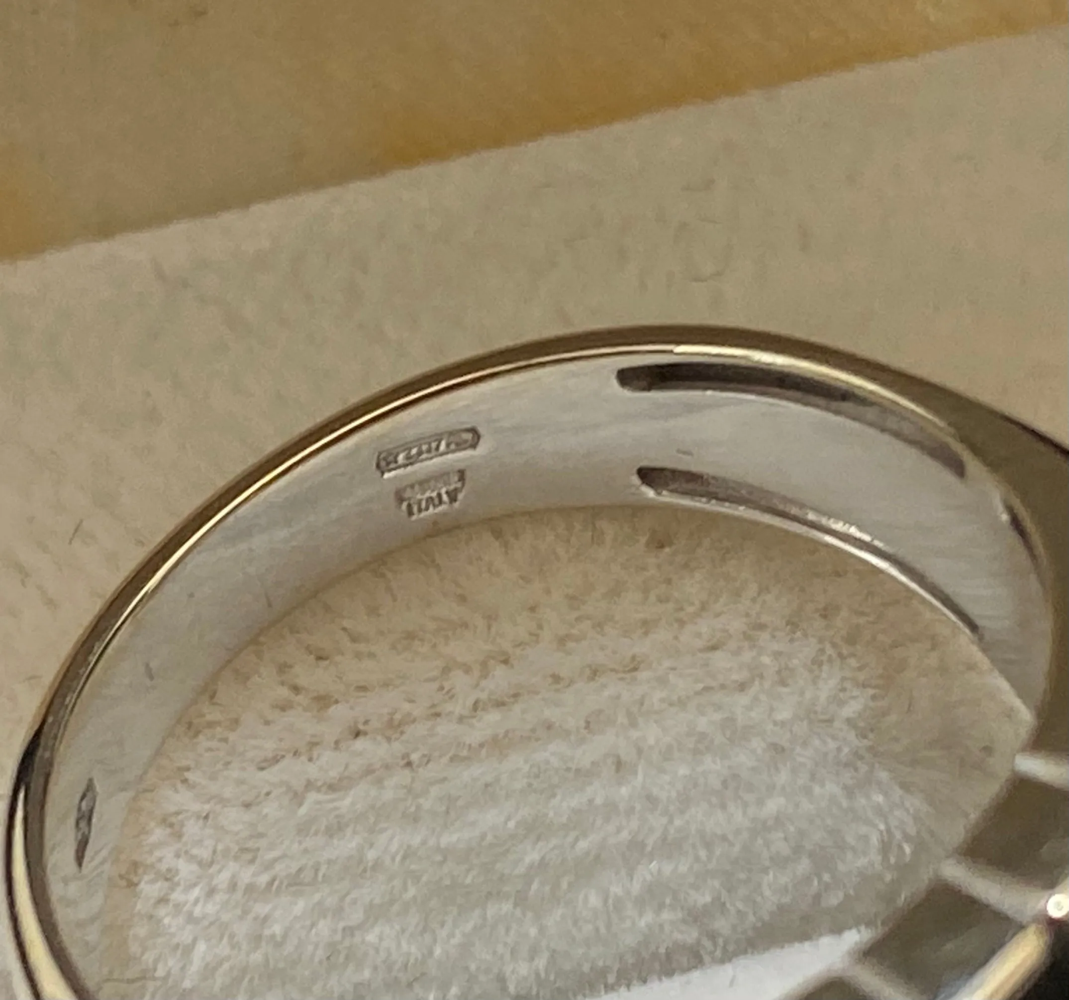 BVLGARI Vintage Design 18K White Gold Parentesi Ring - $6K Appraisal Value w/CoA}