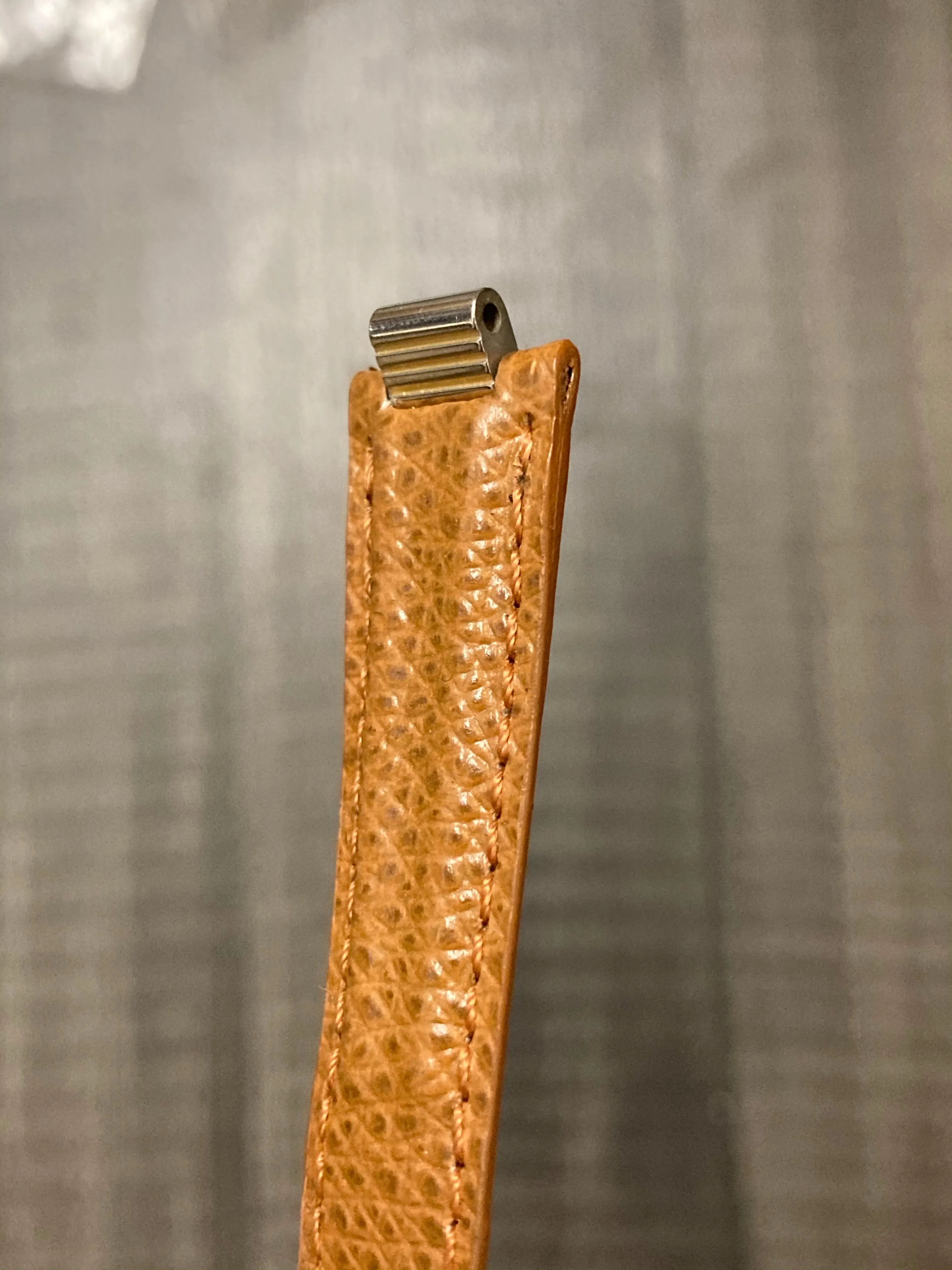 CARTIER 21 Tan Lizard Watch Strap for Deployment Buckle- $900 APR VALUE w/ CoA! ✓