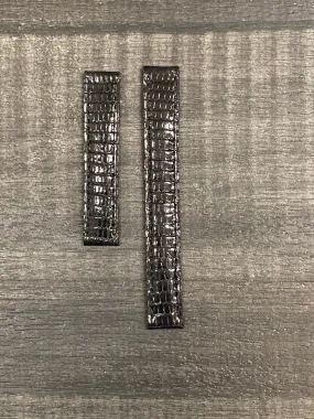 CARTIER  Black Lizard Watch Strap for Deployment - $650 APR VALUE w/ CoA! ✓