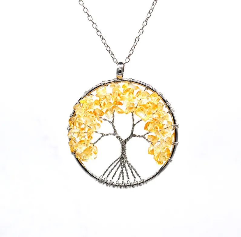 Celestial Essence Tree Pendant - Kabala Life Tree Necklace