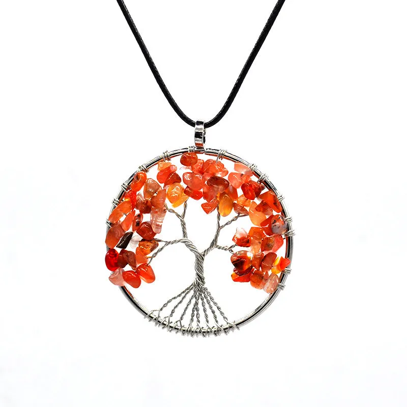 Celestial Essence Tree Pendant - Kabala Life Tree Necklace