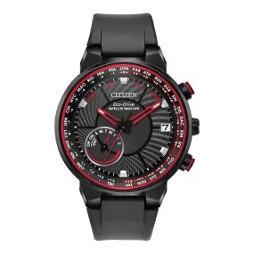 Citizen Eco-Drive GPS Mens Blue Black Satellite Band Black Ana-Digi Dial Watch - CC3039-08E