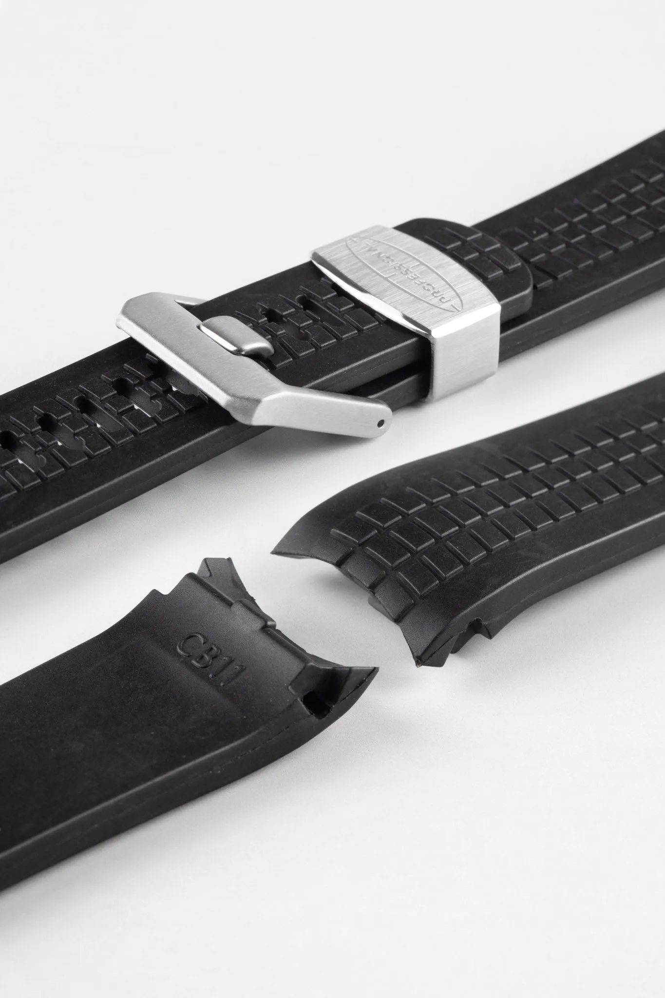 CRAFTER BLUE CB11 'Aquanaut' Rubber Watch Strap for Seiko 5 Sports Series – BLACK