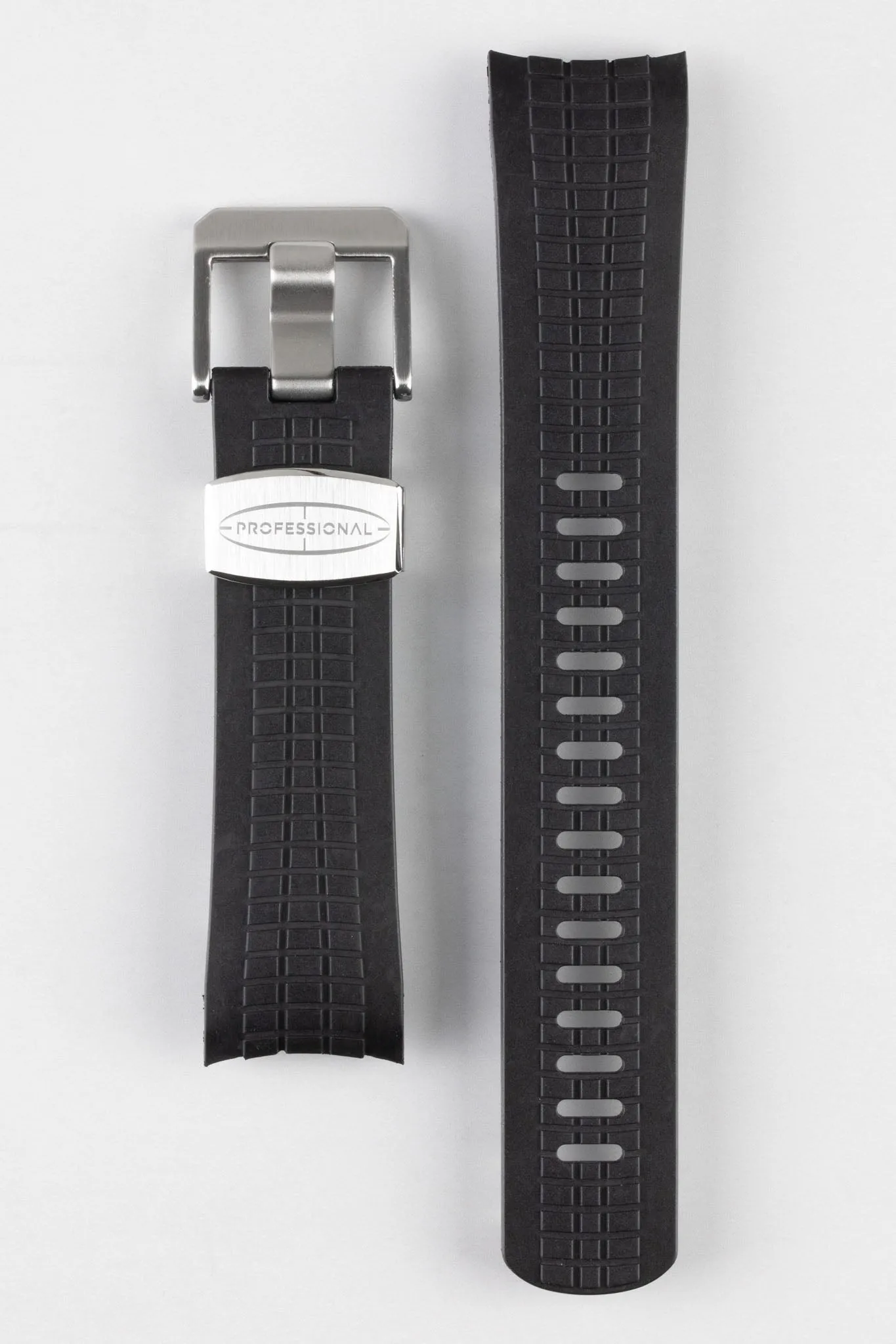 CRAFTER BLUE CB11 'Aquanaut' Rubber Watch Strap for Seiko 5 Sports Series – BLACK