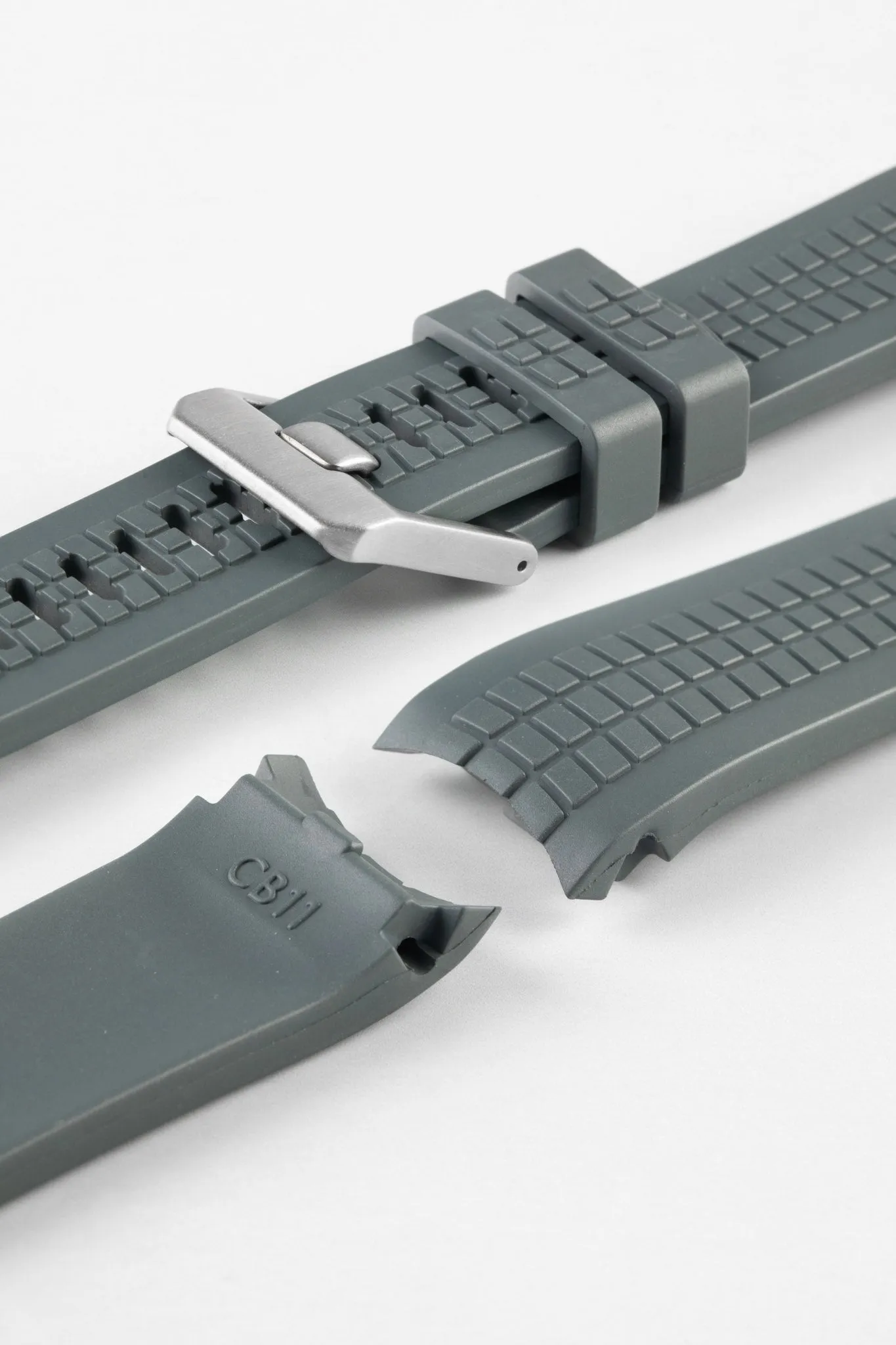 CRAFTER BLUE CB11 'Aquanaut' Rubber Watch Strap for Seiko 5 Sports Series – GREY