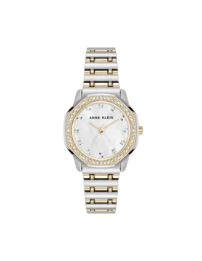 Crystal Accented Octagonal Case Watch