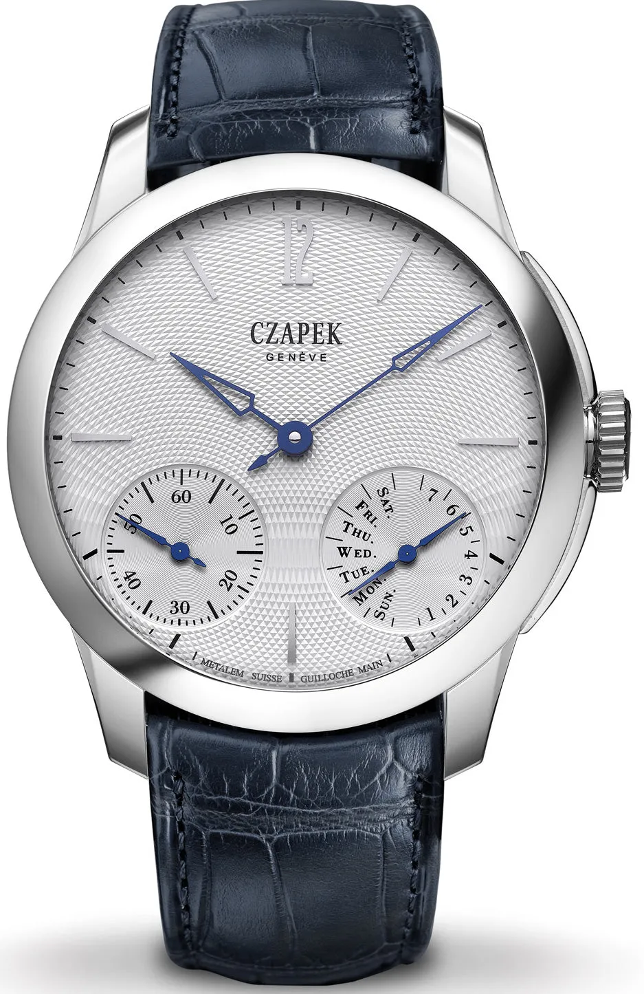 Czapek Watch Quai des Bergues Guilloche Ricochet Steel Sea Salt Grey S Limited Edition