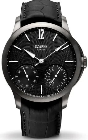 CZP Watch Quai des Bergues Guilloche Ricochet Titanium Black Prince Limited Edition