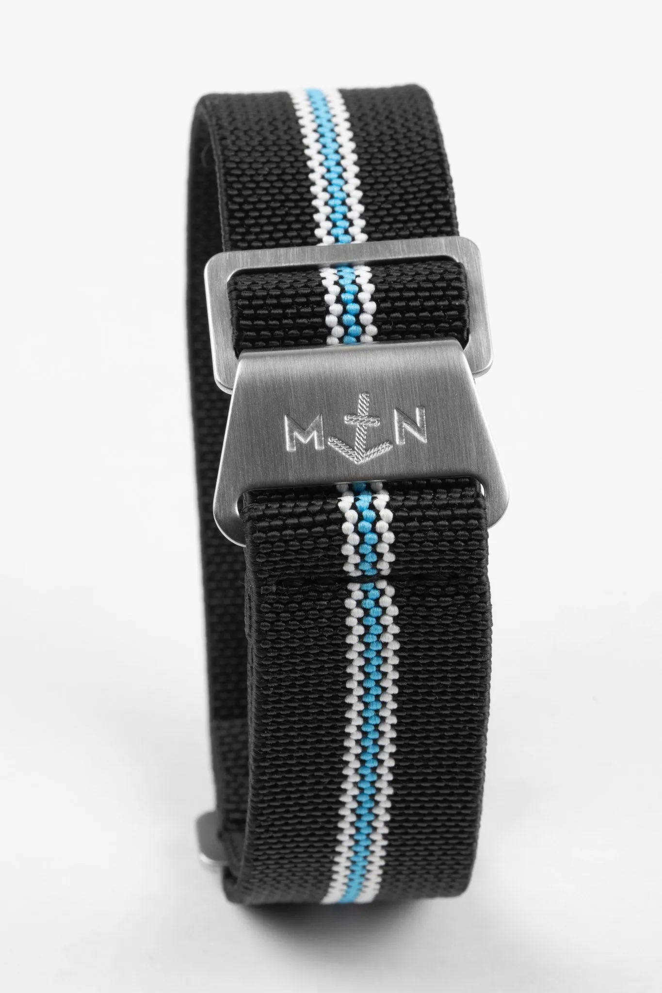 Erika's Originals CORSA MN™ Strap with TURQUOISE Centerline - BRUSHED Hardware