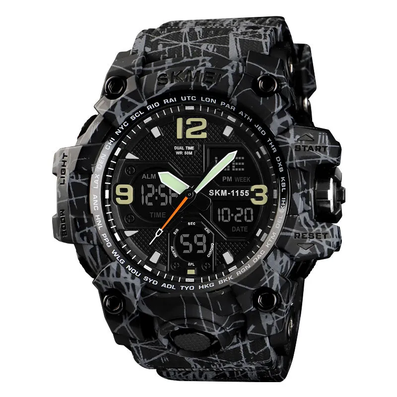 Fashion Sports Military Quartz Digital Waterproof Swim Stopwatch Wristwatches