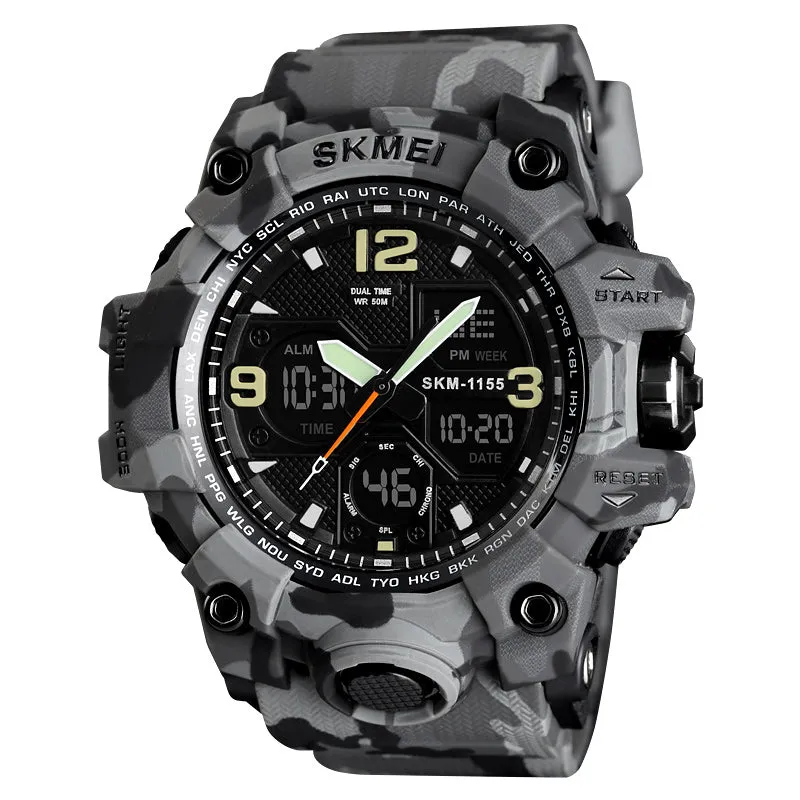 Fashion Sports Military Quartz Digital Waterproof Swim Stopwatch Wristwatches