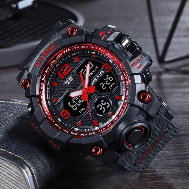 Fashion Sports Military Quartz Digital Waterproof Swim Stopwatch Wristwatches