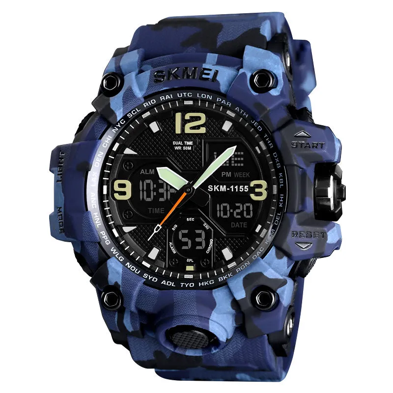 Fashion Sports Military Quartz Digital Waterproof Swim Stopwatch Wristwatches