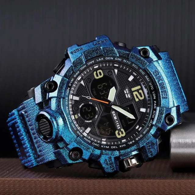 Fashion Sports Military Quartz Digital Waterproof Swim Stopwatch Wristwatches