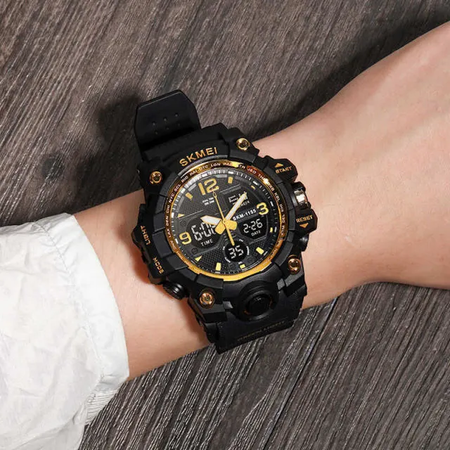 Fashion Sports Military Quartz Digital Waterproof Swim Stopwatch Wristwatches