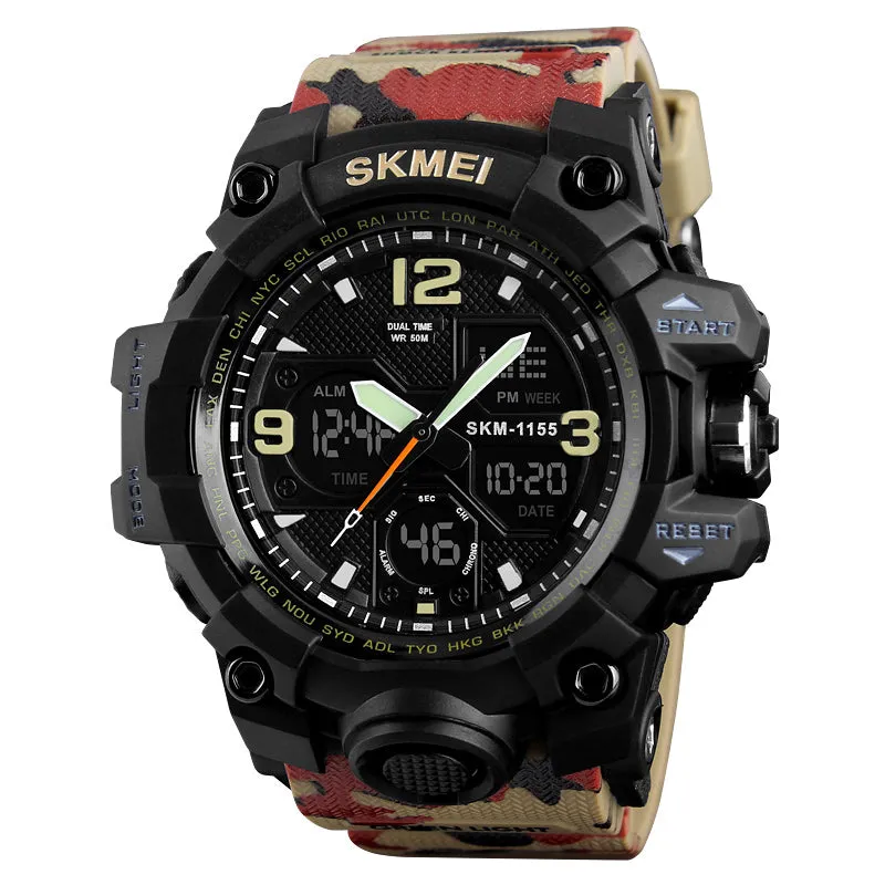 Fashion Sports Military Quartz Digital Waterproof Swim Stopwatch Wristwatches