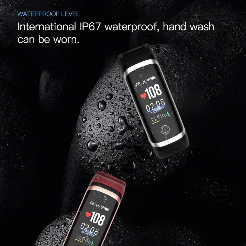 Fitness Tracker Watch Monitor Blood Pressure & Heart Rate