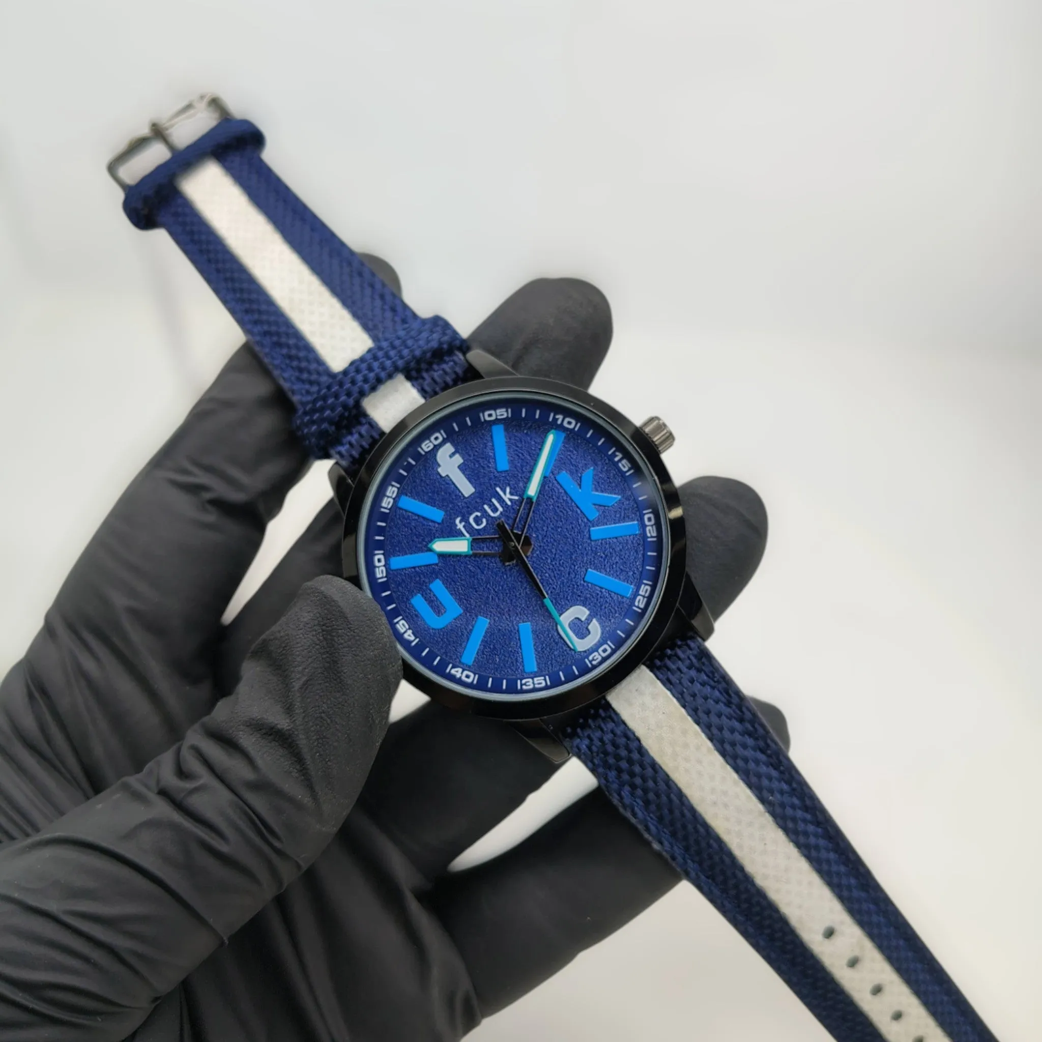French Connection UK - Original - Leather Strap - 44mm - Men's Watch