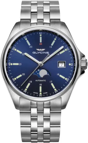 Glycine Watch Combat Classic Moon Phase