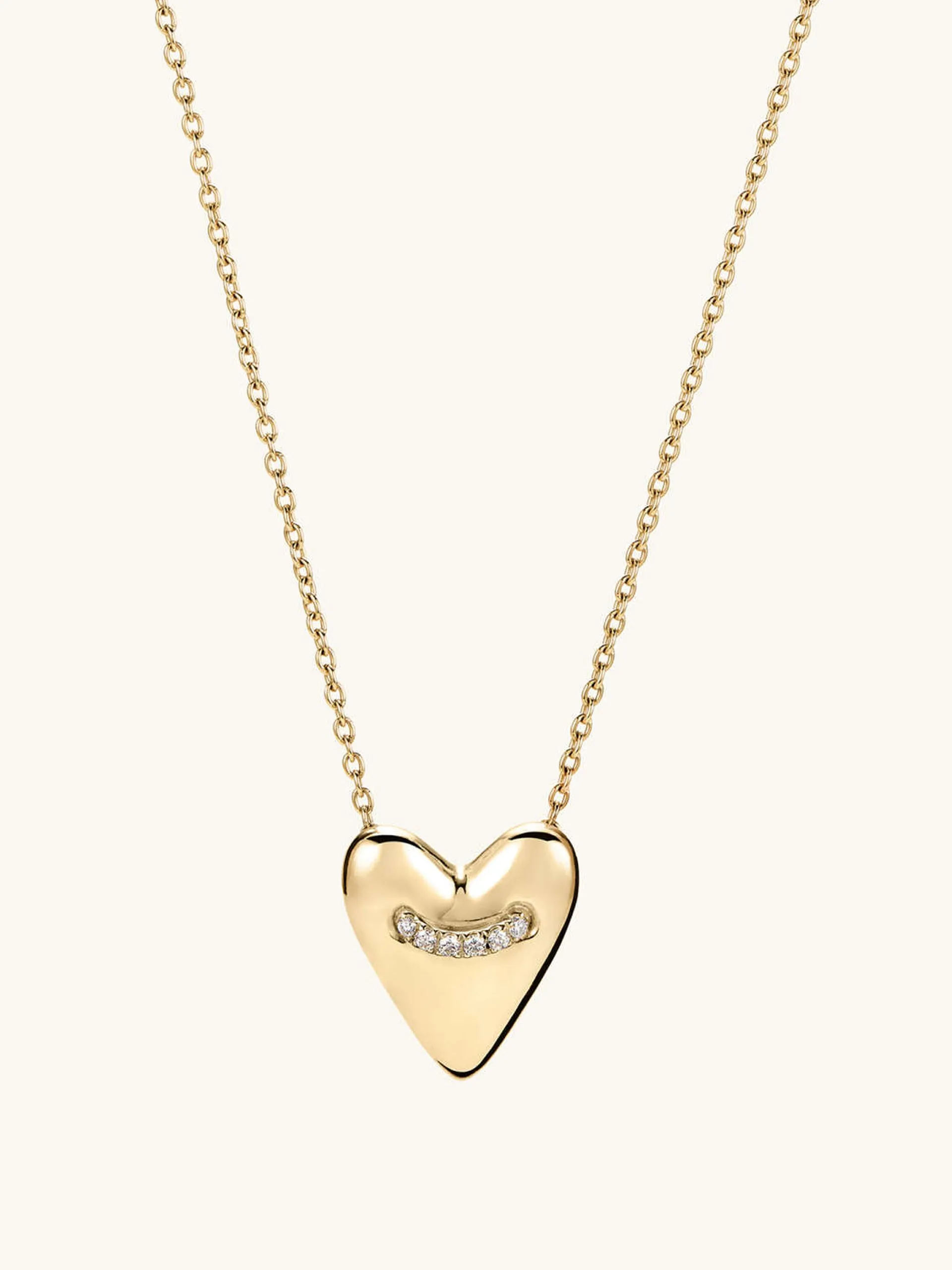 Gold heart pendant