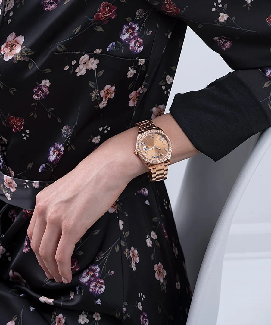 Guess GW0307L3 ROSE GOLD TONE CASE ROSE GOLD TONE STAINLESS STEEL WATCH