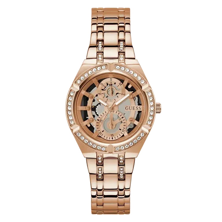 Guess Ladies Rose Gold Tone Multi-function Watch GW0604L3