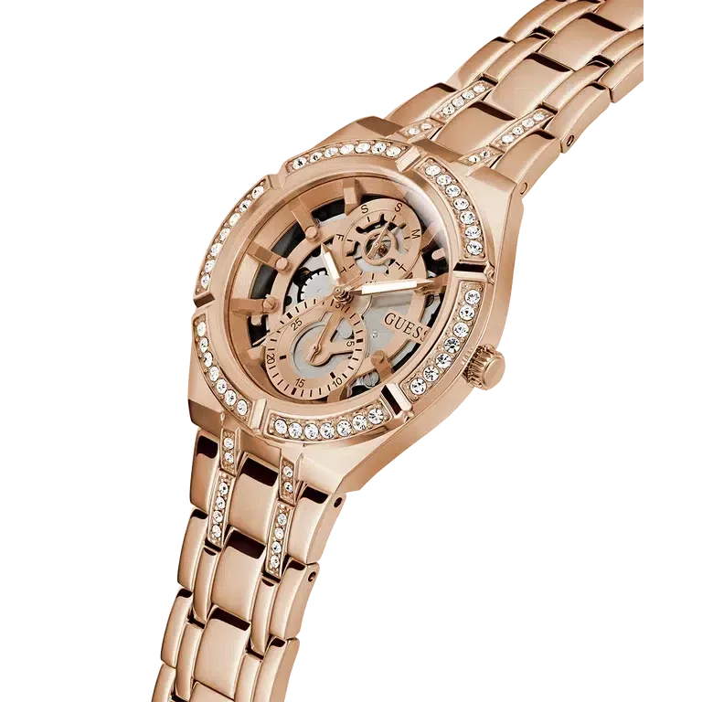 Guess Ladies Rose Gold Tone Multi-function Watch GW0604L3