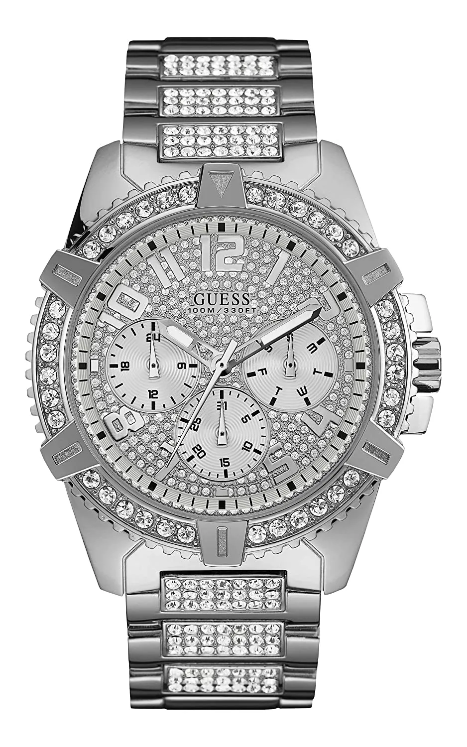 Guess Mens Sport Silver Watch - W0799G1