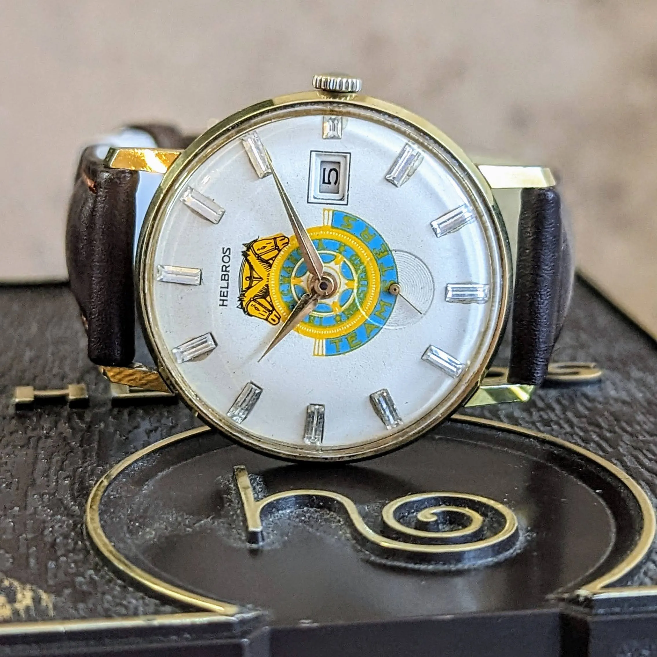 HELBROS International Brotherhood of Teamster Watch Manual Wristwatch - In BOX!