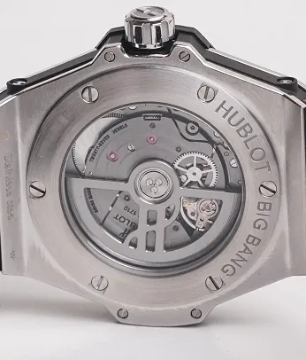 Hublot Big Bang Sang Bleu Stainless steel & Diamonds Lady's Watch