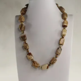 Infinity Picture Jasper 20-21 inches Necklace