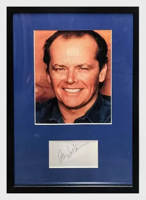''Jack Nicholson'' C.1980s Autographed Index Card with Portrait- $4K APR w/ CoA!