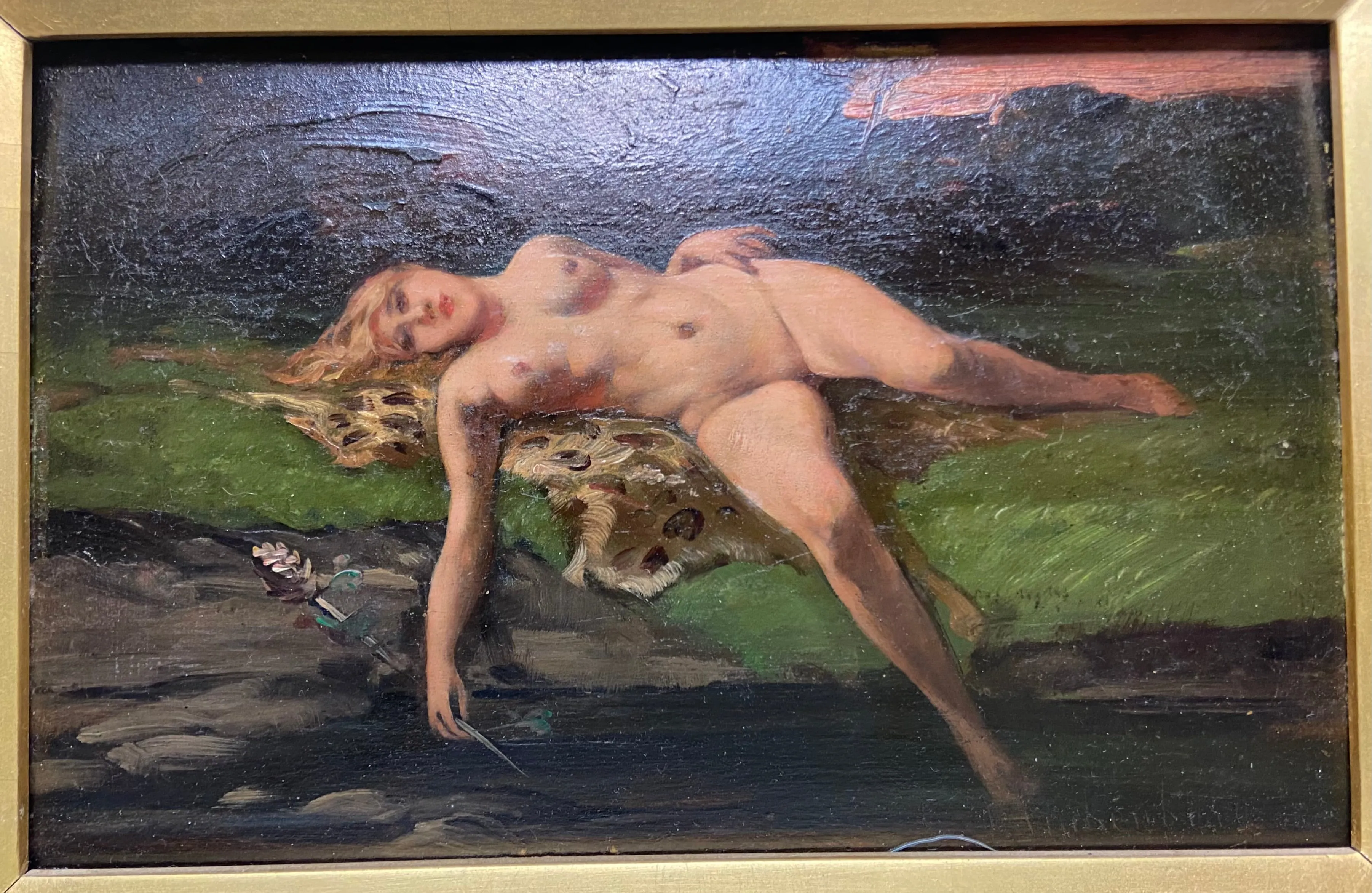 'J.C Karel Klinkenberg' Oil Painting Portrait of a Nude Woman - $100K APR w/ CoA