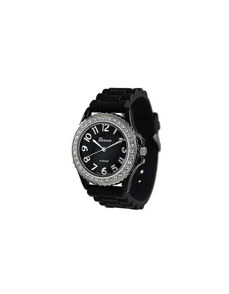 Jelly Watch with Rhinestones - Large Face