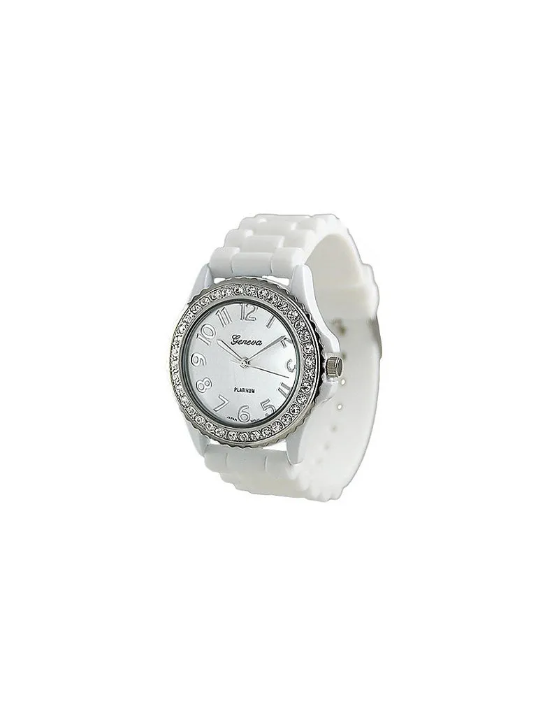 Jelly Watch with Rhinestones - Large Face