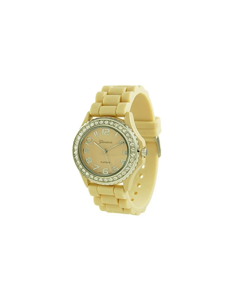 Jelly Watch with Rhinestones - Large Face