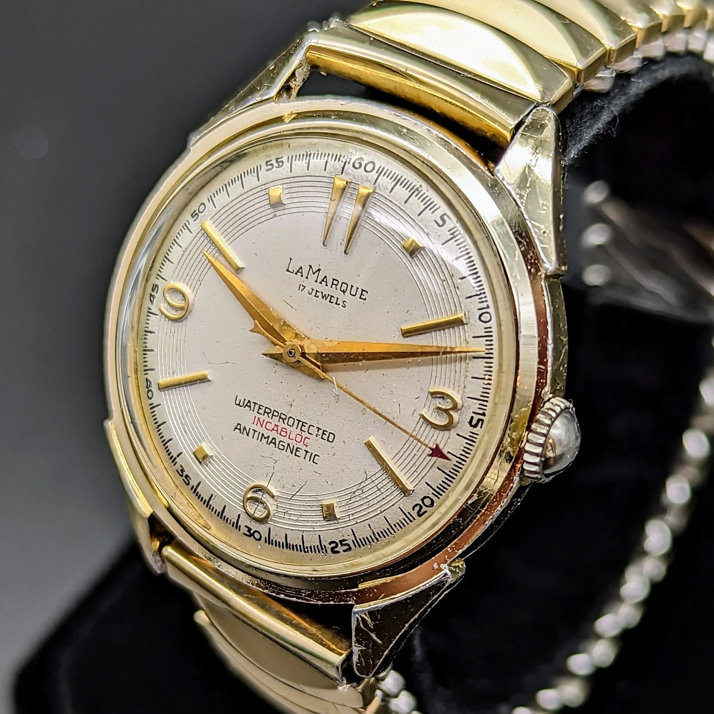 LA MARQUE Wristwatch Swiss Cal. 1187 17 Jewels Water Protected Incabloc Watch