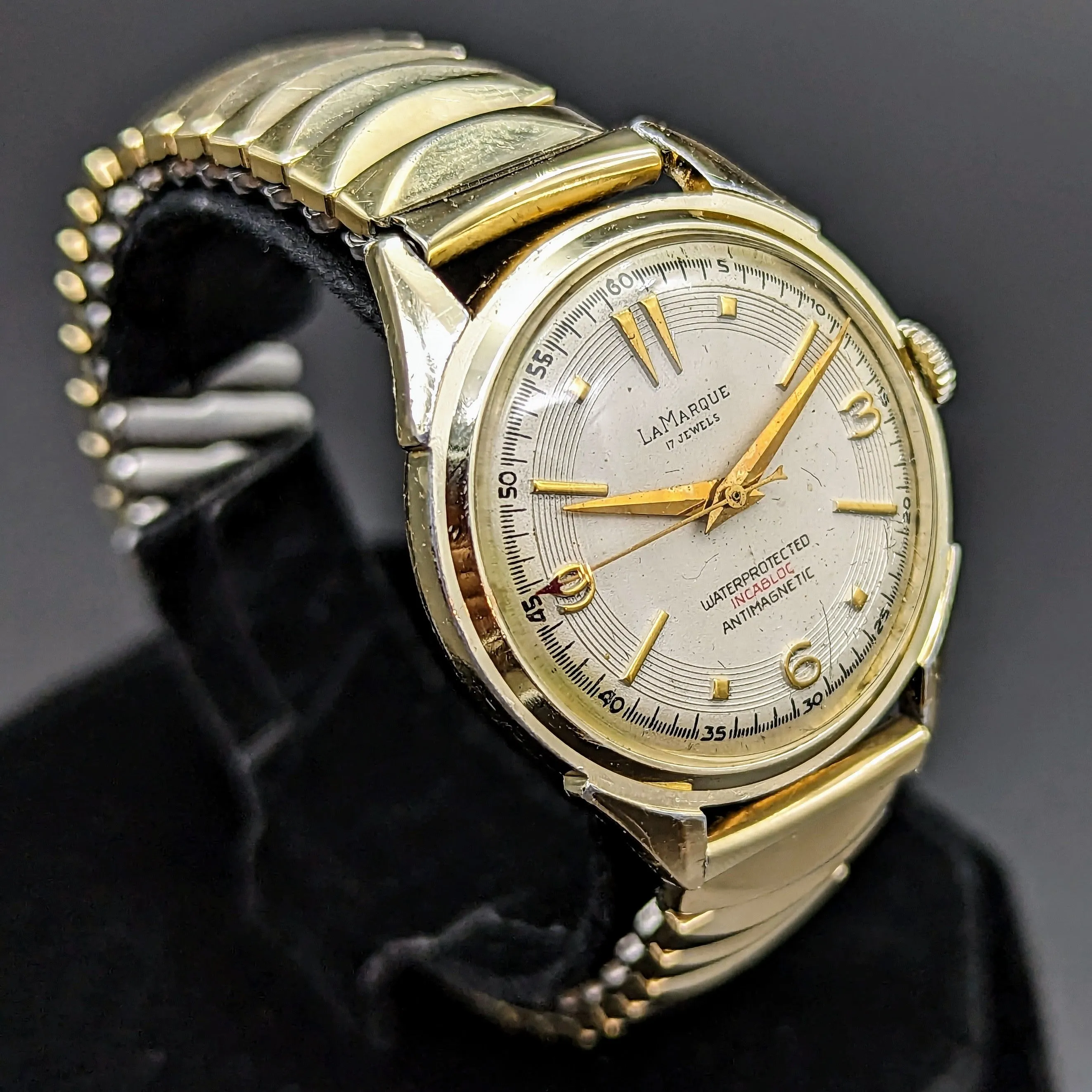 LA MARQUE Wristwatch Swiss Cal. 1187 17 Jewels Water Protected Incabloc Watch