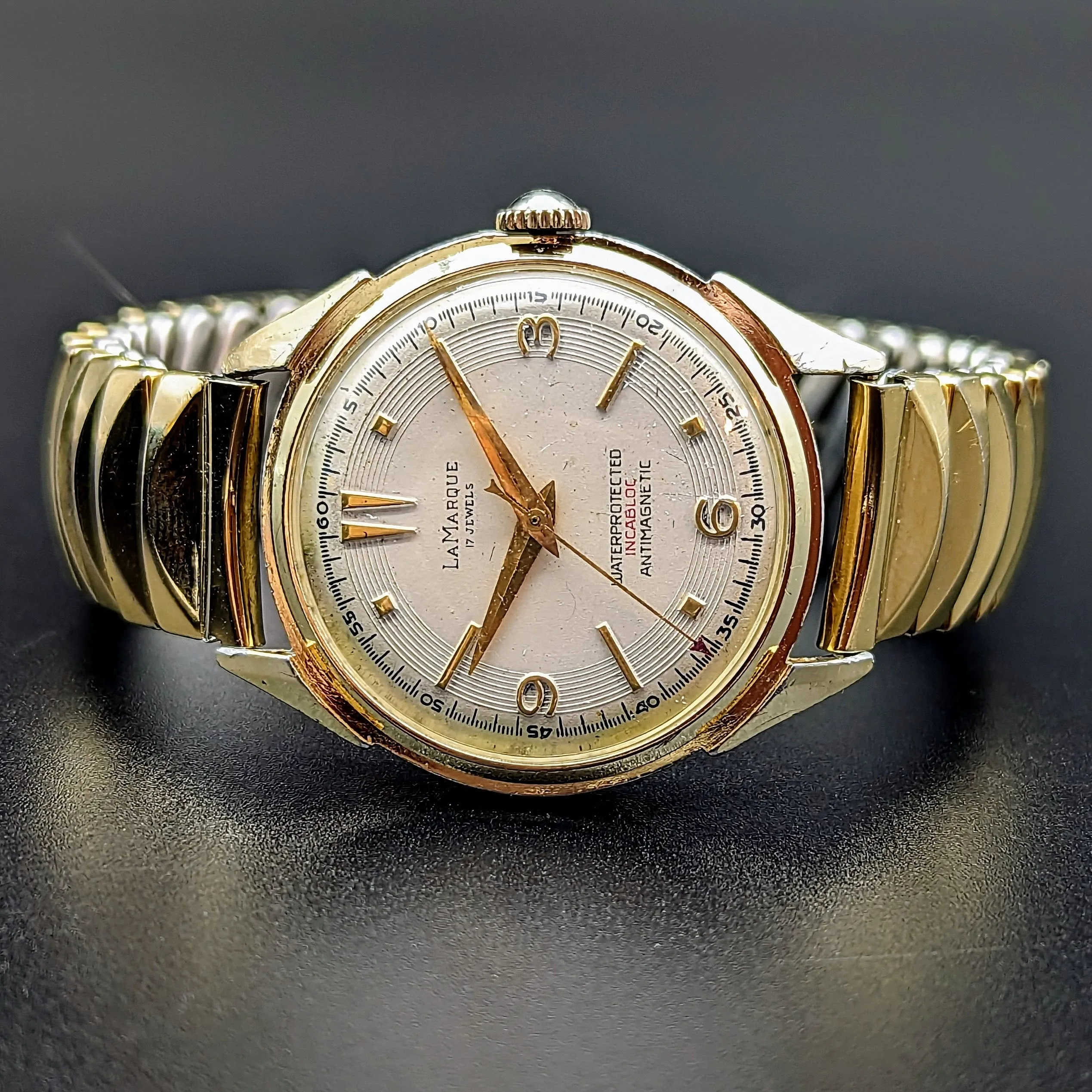 LA MARQUE Wristwatch Swiss Cal. 1187 17 Jewels Water Protected Incabloc Watch